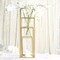 4 pcs Geometric Gold Metal Stands Flower Vase Holders Wedding Party Centerpieces